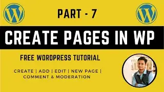 How to create pages in WordPress, Comment in WordPress