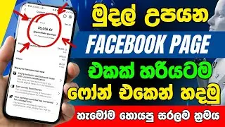Facebook Monetization Sinhala 2025 | How to Create a Monetized Page | Step-by-Step Tutorial