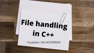 File Handling in C++ | 