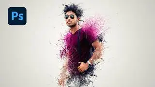 Photoshop tutorials | Splatter / Dispersion photo manipulation Tutorial