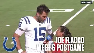 Joe Flacco praises Micah Pittman for playing through injury, gets called a Legend mid-interview