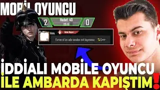 İDDİALI MOBİL OYUNCU İLE AMBARDA KAPIŞTIM!! ( PUBG MOBİLE )