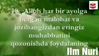Muvaffaqiyatli rafiqa bo'lsih uchun 10 ta maslahat