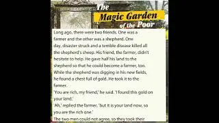 Excel 7. Module 5 (d). Ex 1 p. 60 The Magic Garden of the Poor.