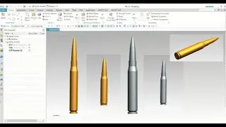How to design a High Caliber Bullet | NX Siemens CAD | Full Tutorial
