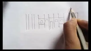 How to draw a tajmahal easy with numbers 444 for beginners