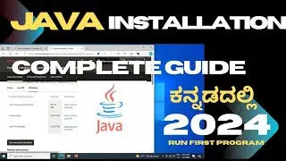 How to Install Java on Windows 10/11 in kannada [2024 Update | setup JAVA_HOME, JDKInstallation