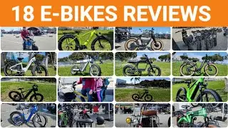 18 E-Bikes Reviews and 8000W Dual Motor Electric Scooter Electrify Expo Long Beach , California