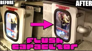 FLUSH Capacitor mod! How to get your Flux Capacitor **flush** in your DeLorean DMC-12