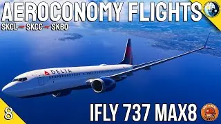 Realistic Flights in Flight Simulator 2024 | Flying the iFly 737 MAX8 in Aeroconomy