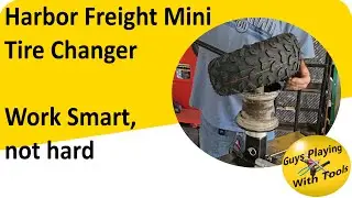 Using the Harbor Freight mini tire changer for Go Kart Tires