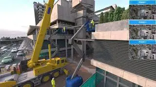 Construction Sequence: Royal Free Hospital London #Bim