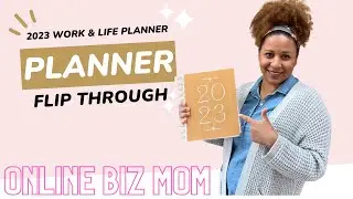 Online biz mom work & life planner flip through