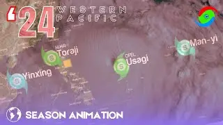 2024 Pacific Typhoon Season Animation