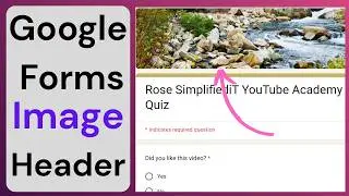 how to change google form header image