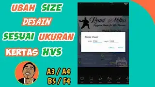Cara Setting Ukuran Size Desain Poster di PicsArt