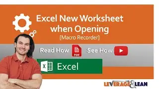 Excel New Worksheet when Opening [Macro Recorder]