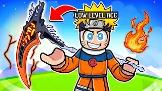 I Got MYTHICAL Sword Hollow Scythe in LOW LEVEL ACC in Bloxfruits ROBLOX!