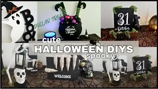 DOLLAR TREE HALLOWEEN CUTE AND SPOOKY DIYS 💀👻☠