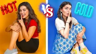 Hot vs. Cold and Hide-and-Seek Challenge / Fire Girl vs. Ice Girl