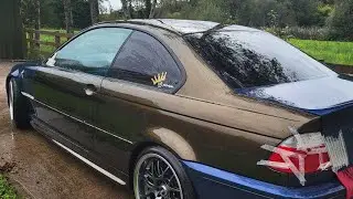 Wrapping my e46 outside in Ireland [ part 2 ]