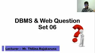 DBMS & Web Question set _ Day 06