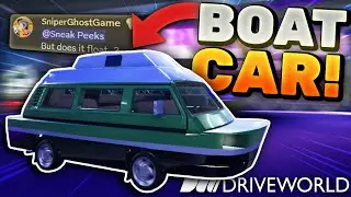 *BOAT CAR* Is COMING To Drive World! (Roblox)
