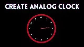 How to Create  Analog Clock  using HTML, CSS and JavaScript | JavaScript Project