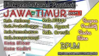 CARA DAFTAR UMKM ONLINE LEWAT HP 2020 |LINK PENDAFTARAN BPUM ONLINE DAERAH PROVINSI JAWA TIMUR
