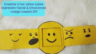 Técnico niños sobre la expresión facial y las emociones -DIY juego casero para los niños