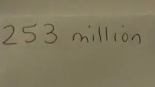 If 253 million of us were to