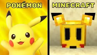 How To Build Pikachu From Pokémon In Minecraft! (Java/Bedrock)