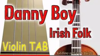 Danny Boy - Irish Folk - Violin - Play Along Tab Tutorial