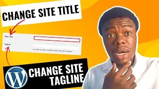 How to change site title and tagline easily in Wordpress