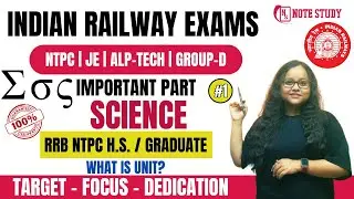 Important Part-3| Unit and Dimention | Railway Science Free Batch🔥🔴 #soumimaam #notestudy