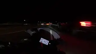 Yamaha R3 highway racing night POV | 4K