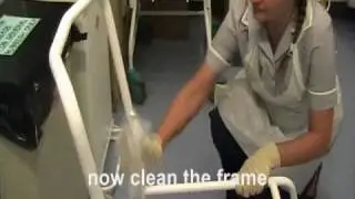 How to clean a commode - infection control training video