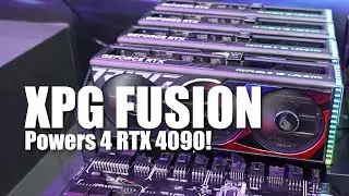 Powering 4 RTX 4090 with XPG Fusion - Computex 2023