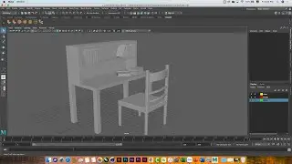 Maya 3D Model chiếc bàn học P1 #dohoamaytinh #thietkedohoa