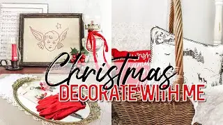 CHRISTMAS CLEAN & DECORATE WITH ME 2021 🛷 | Vintage Cottage Decor | Christmas Decorating Ideas