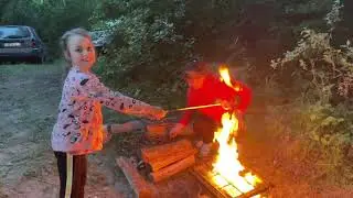 Vlog . Как мы съездили на рыбалку .