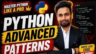 Python Patterns Advanced  🔥 Stop Writing Basic Code ❌ | Interview Logic