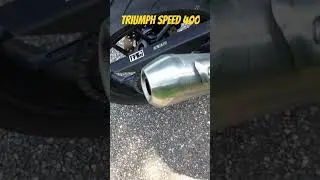 Triumph Speed 400 stock exhaust note #triumph #speed400 #scrambler400 #motorcycle #moto #motorrad