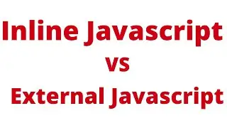 How to write Javascript | Learn about internal, external and inline JS
