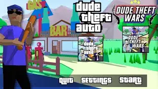 DUDE THEFT WARS IS DUDE THEFT AUTO😱 || EXCLUSIVE FIRST VERSION 😱 || HARSH IN GAME