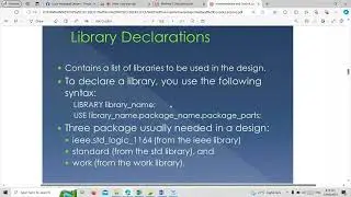VHDL Code Structure