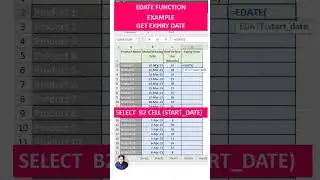 Edate function in excel 