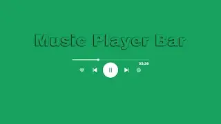 Music Player Bar | Green Screen Background (No Copyright)