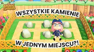 Jak przenieść WSZYSTKIE KAMIENIE w JEDNO MIEJSCE w Animal Crossing? 🌑 PORADNIK