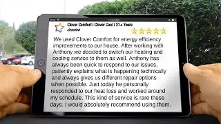 Clover Comfort - Sleepy Hollow - HVAC Tarrytown - Review by Jessica